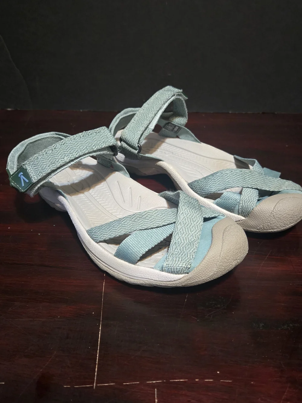Keen Bali Strap Womens 7 Blue Strappy Closed Toe All Outdoor Hike Water Sandals